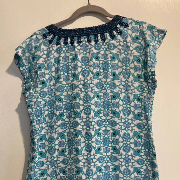 Beautiful Indian Hand Block Print Tunic / L - Picture 4 of 6